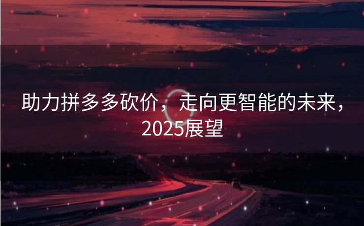 助力拼多多砍价，走向更智能的未来，2025展望