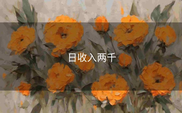 日收入两千