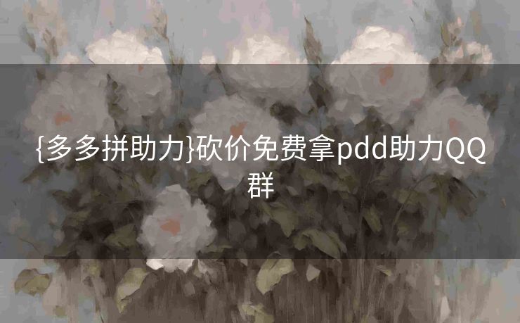 {多多拼助力}砍价免费拿pdd助力QQ群