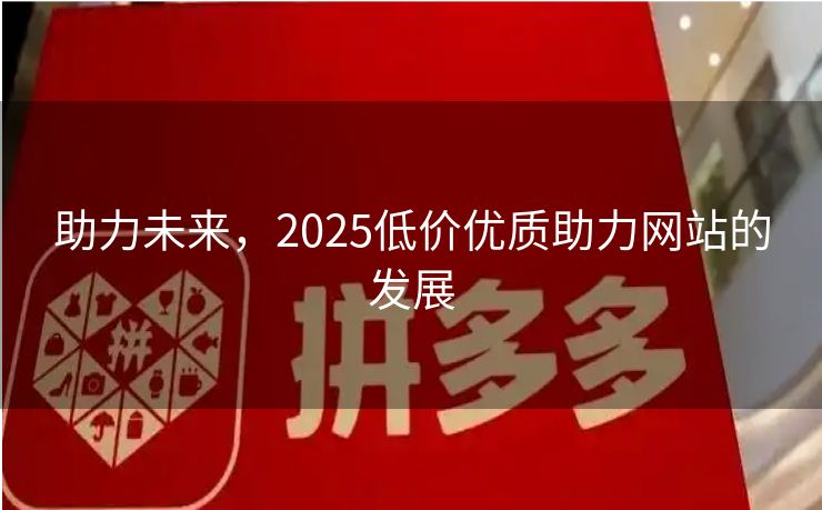 助力未来，2025低价优质助力网站的发展